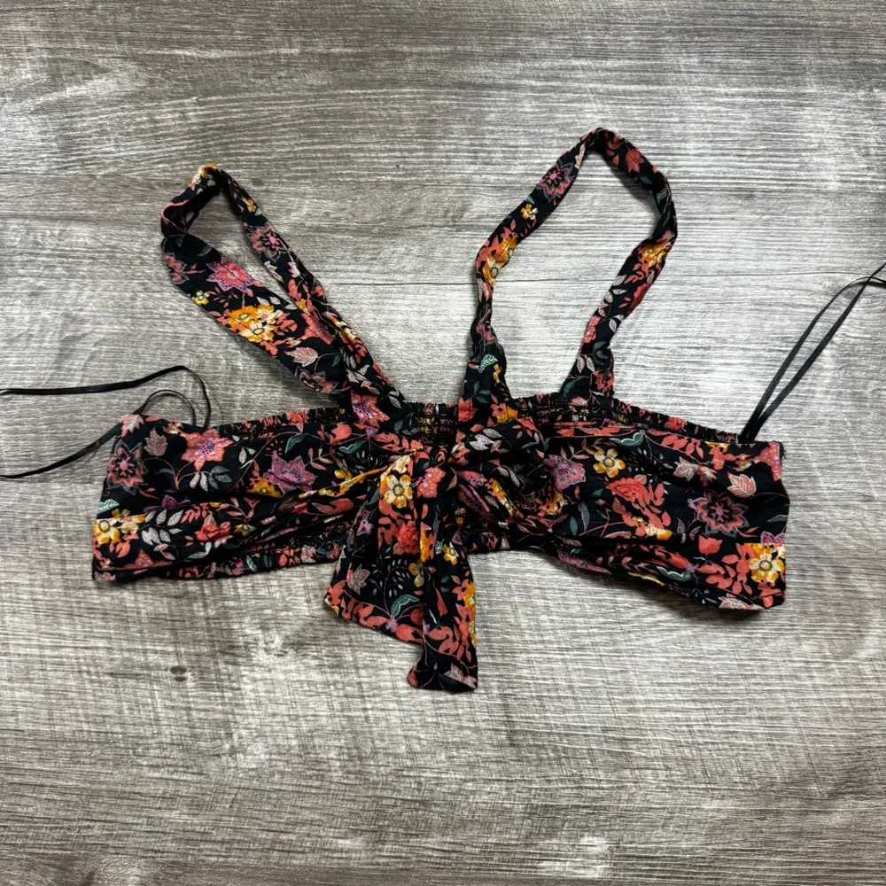 Free People Neon Field Tiny Top Bralette Size Small - Picture 2 of 7